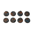 Gamers Grass Battle Ready Bases Spaceship Corridor Round 32mm x8