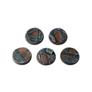 Gamers Grass Battle Ready Bases Spaceship Corridor Round 40mm x5