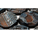 Gamers Grass Battle Ready Bases Spaceship Corridor Round 40mm x5
