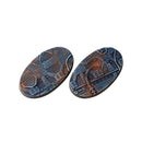 Gamers Grass Battle Ready Bases Spaceship Corridor Oval 90mm x2