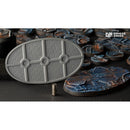 Gamers Grass Battle Ready Bases Spaceship Corridor Oval 90mm x2