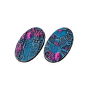 Gamers Grass Battle Ready Bases Alien Infestation Oval 90mm x2