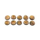 Gamers Grass Battle Ready Bases Deserts of Maahl Round 25mm x10
