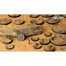 Gamers Grass Battle Ready Bases Deserts of Maahl Round 25mm x10