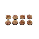 Gamers Grass Battle Ready Bases Badlands Round 28mm x8