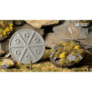 Gamers Grass Battle Ready Bases Highland Round 80mm x1