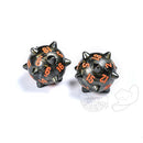 PolyHero Dice Warrior 2d20 Spiked Balls Steel Grey