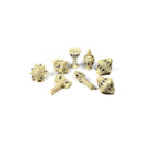 PolyHero Dice Cleric 8 Dice Set Celestial Ivory