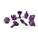 PolyHero Dice Cleric 8 Dice Set Vile Violet