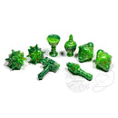 PolyHero Dice Cleric 8 Dice Set Verdant Viridian