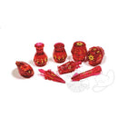 PolyHero Dice Rogue 8 Dice Set Rakish Ruby