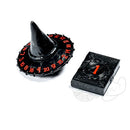 PolyHero Dice Wizard d20 Wizard Hat and d2 Spellbook in Shadow