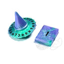 PolyHero Dice Wizard d20 Wizard Hat and d2 Spellbook in Aether Mist