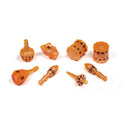PolyHero Dice Bard 8 Dice Set Amber Ale