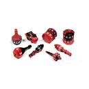 PolyHero Dice Bard 8 Dice Set Harlequin