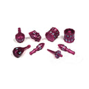PolyHero Dice Bard 8 Dice Set Raspberry Rhapsody