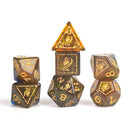 Sirius Dice D&D Adventure Dice Monk Blue / Gold Dungeons & Dragons