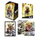 Bandai Dragon Ball Super Card Game: Fusion World Official Card Case & Sleeves Set 3 Display: Gogeta