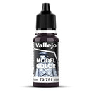 Vallejo Model Colour Black Violet 18mL