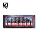 Vallejo Game Colour Metallic colours 8 Colour Set