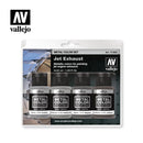 Vallejo Metal Colour Jet Exhaust 4 Colour Acrylic Paint Set