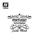 Vallejo Stencils Lettering & Signs Vintage Motorcycles Sign
