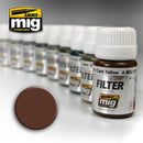 Ammo by MIG Filters Brown for White 35mL