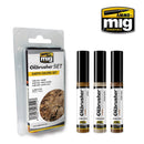 Ammo by MIG Oilbrushers Earth Colors Set