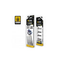 Ammo by MIG Brushes Wargaming Universe Miniature Premium DIO Drybrush Brush Set