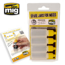 Ammo by MIG Accessories Spare Jars for Mixes 4x17mL jars with agitator and dosifier