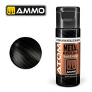 Ammo by MIG Atom Color Metallic Black 20mL