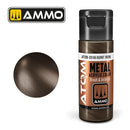 Ammo by MIG Atom Color Metallic Burnt Iron 20mL