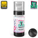 Ionic Acrylic Paints Black Metal 20mL