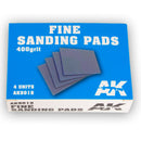 Ak Interactive Tools Fine Sanding Pads 400 grit. 4 Units
