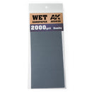 Ak Interactive Tools Wet Sandpaper 2000 grit. 3 Units