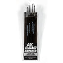Ak Interactive Tools Set Of 5 Silicone Brushes Hard Tip Small