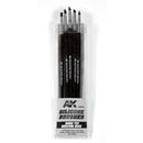 Ak Interactive Tools Set Of 5 Silicone Brushes Hard Tip Medium