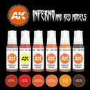 AK Interactive 3 Gen Sets Inferno And Red Creatures