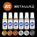 AK Interactive 3 Gen Sets Metallics