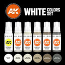 AK Interactive 3 Gen Sets White Colors