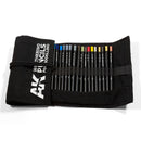 AK Interactive Weathering Pencils Sets Weathering Pencils Full Range Cloth Case