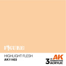 AK Interactive 3 Gen Figures Acrylics Highlight Flesh 17mL