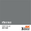 AK Interactive 3 Gen Figures Acrylics Grey Blue 17mL