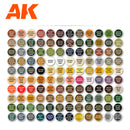 AK Interactive 3 Gen Acrylics Briefcase 120 Best Colours for Figures