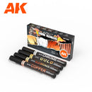 AK Interactive Auxiliaries Metallic Markers