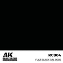 AK Interactive Real ColoursFlat Black Ral 9005 17 mL