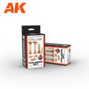 AK Interactive Resins Wargame Resin Scenery Columns Set Wargame Resin 30-35mm