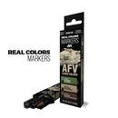 AK Interactive RC Markers Late German Afv Camo Colors Set 3 Real Colors Markers