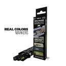 AK Interactive RC Markers Wwii Axis Aircraft Cockpit Colors Set 3 Real Colors Markers