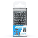 AK Interactive Basing Bits Candles 73 Pieces